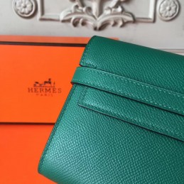 Green Kelly Wallet Gold Hardware