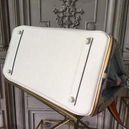 White Yellow Birkin 35 Bag