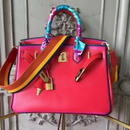 Red Multicolor Birkin 30 Bag
