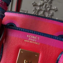 Red Multicolor Birkin 30 Shoulder Strap Bag
