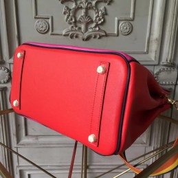 Red Multicolor Birkin 30 Shoulder Strap Bag