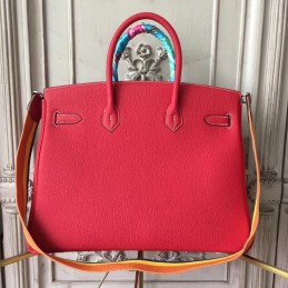 Red Print Birkin 35 Bag