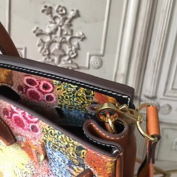 White Multicolor Print Birkin 35 Bag