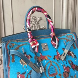 Blue Print Birkin 35 Bag