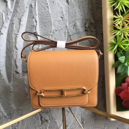 Tan Roulis 18 Gold Hardware Bag