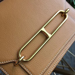 Tan Roulis 18 Gold Hardware Bag