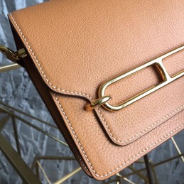 Tan Roulis 18 Gold Hardware Bag