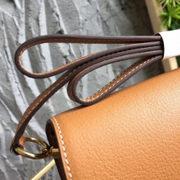 Tan Roulis 18 Gold Hardware Bag