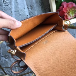 Tan Roulis 18 Gold Hardware Bag