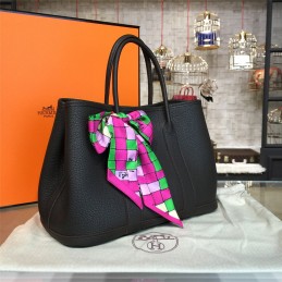 Black Garden Party 30 Bag With Pink Scarf