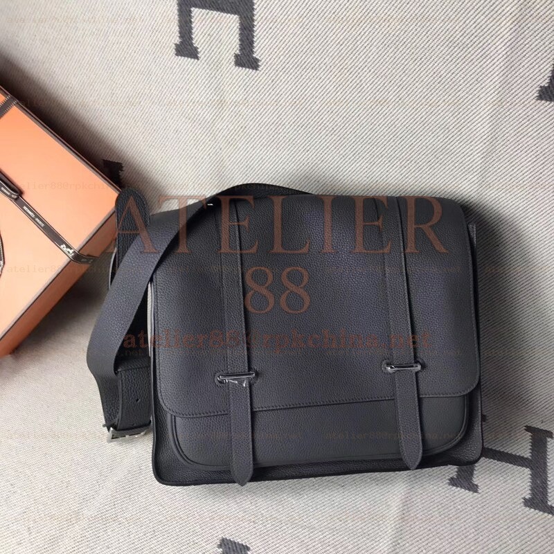 Black Steve Caporal 35 Messenger Bag