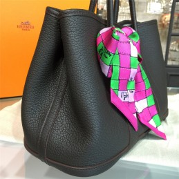 Black Garden Party 30 Bag With Pink Scarf