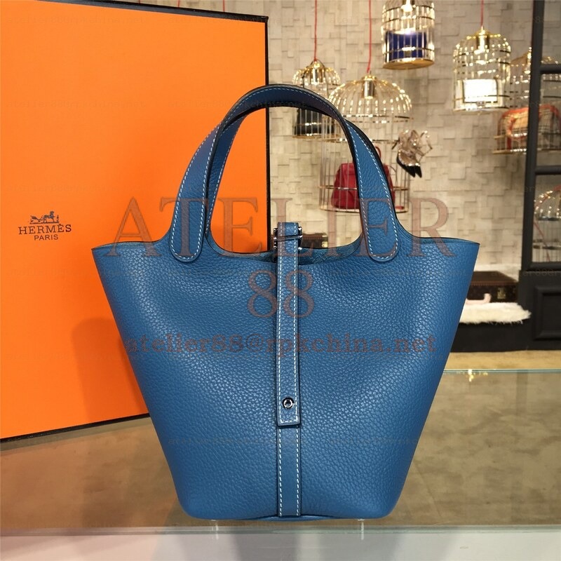 Blue Picotin Lock 13 Bag