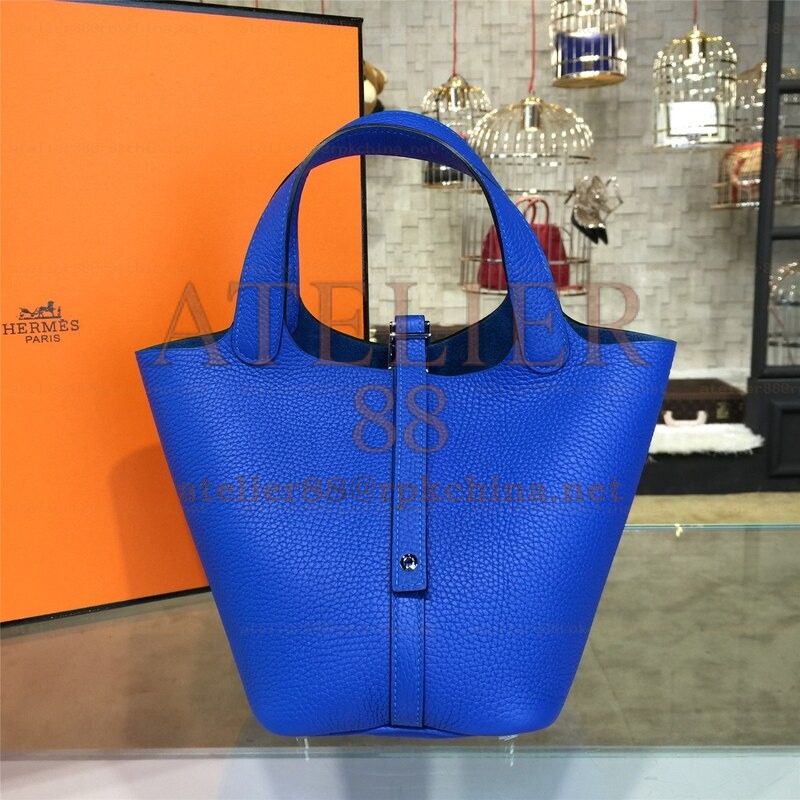 Royal Blue Picotin Lock 13 Bag