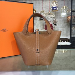 Tan Picotin Lock 13 Bag