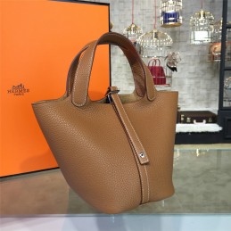 Tan Picotin Lock 13 Bag