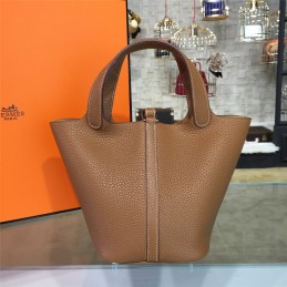 Tan Picotin Lock 13 Bag