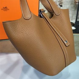 Tan Picotin Lock 13 Bag