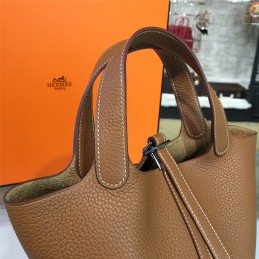 Tan Picotin Lock 13 Bag