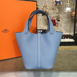 Light Blue Picotin Lock 13 Bag