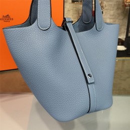 Light Blue Picotin Lock 13 Bag