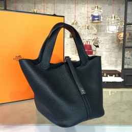 Black Picotin Lock 13 Bag