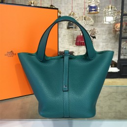 Teal Picotin Lock 13 Bag