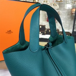 Teal Picotin Lock 13 Bag