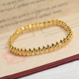 Clash Studded Bangle Rose Gold