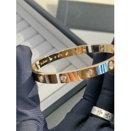 Love Diamond Bangle Rose Gold