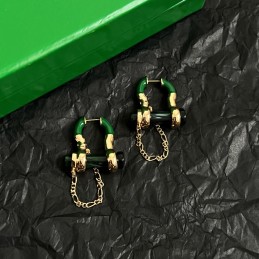 Green Enamel Chain Hoop...
