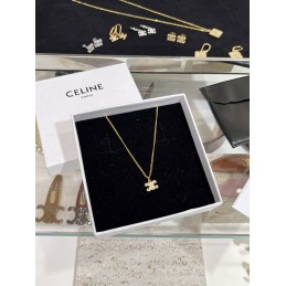 Logo Pendant Necklace Gold