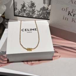 Fine Chain Logo Necklace Gold