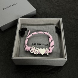 Pink Cord Logo Heart Bracelet