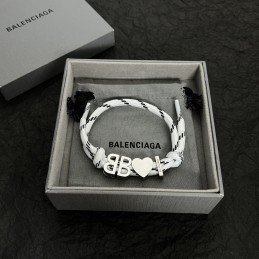 White Cord Logo Heart Bracelet
