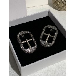 Crystal Buckle Earrings