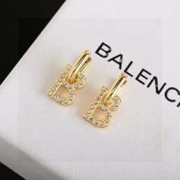 Crystal Logo Hoop Earrings...