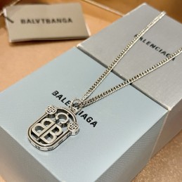 Logo Plate Pendant Necklace...