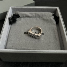 Engraved Signet Ring Silver