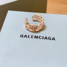 Pink Enamel Logo Open Ring