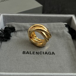 Twisted Multi Band Ring Gold
