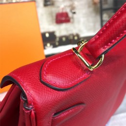 Red Kelly 28 Bag With Twilly Handle