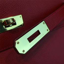 Red Kelly 28 Bag With Twilly Handle