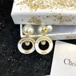 White Enamel Round Tribales...