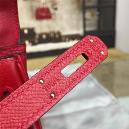 Red Kelly 28 Bag With Twilly Handle