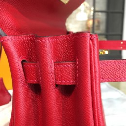 Red Kelly 28 Bag With Twilly Handle