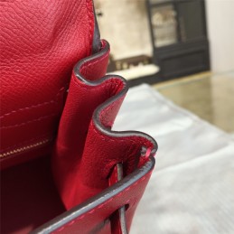 Red Kelly 28 Bag With Twilly Handle