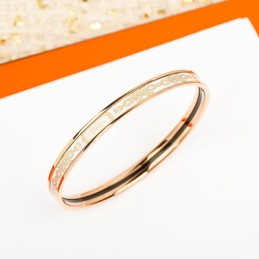 Narrow Enamel Bangle Ivory...