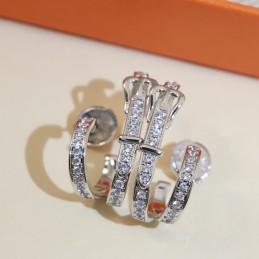 Pave Buckle Two Tone Hoop...