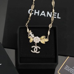 Gold-Tone Amber Crystal...